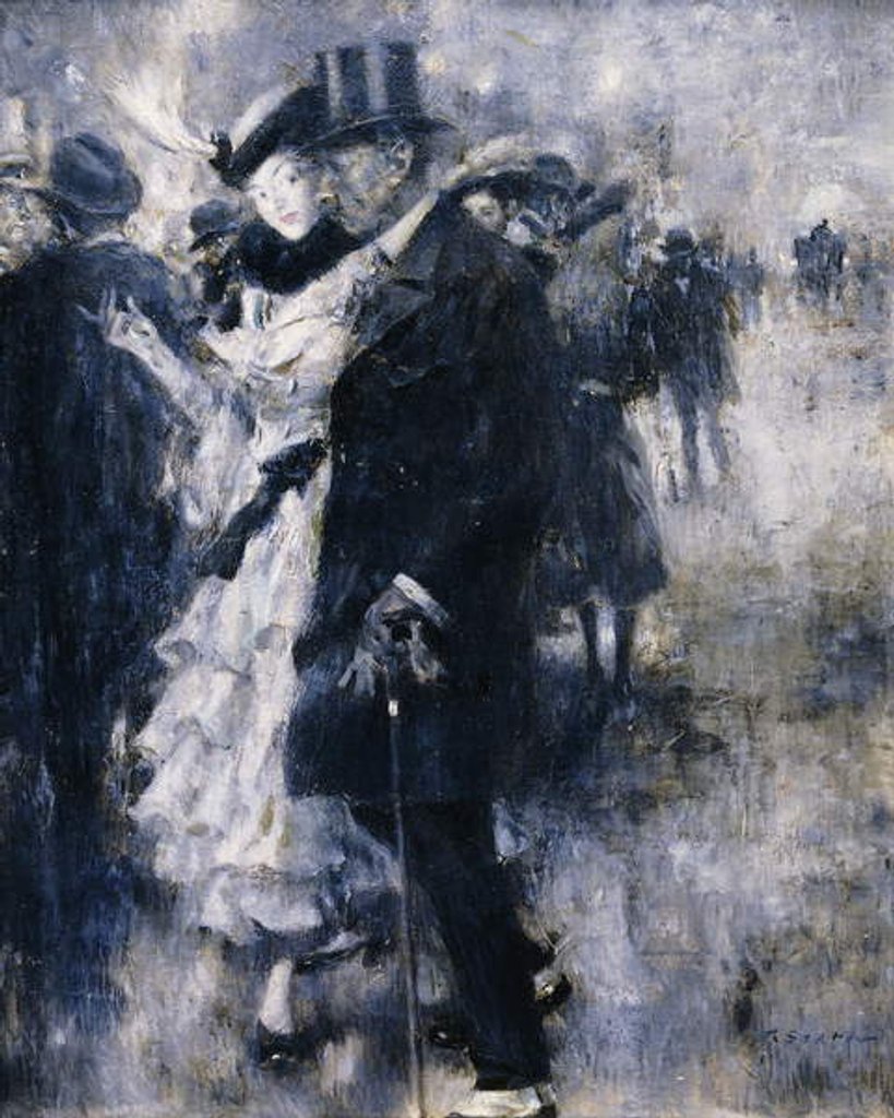 Detail of An Elegant Couple by Friedrich Stahl