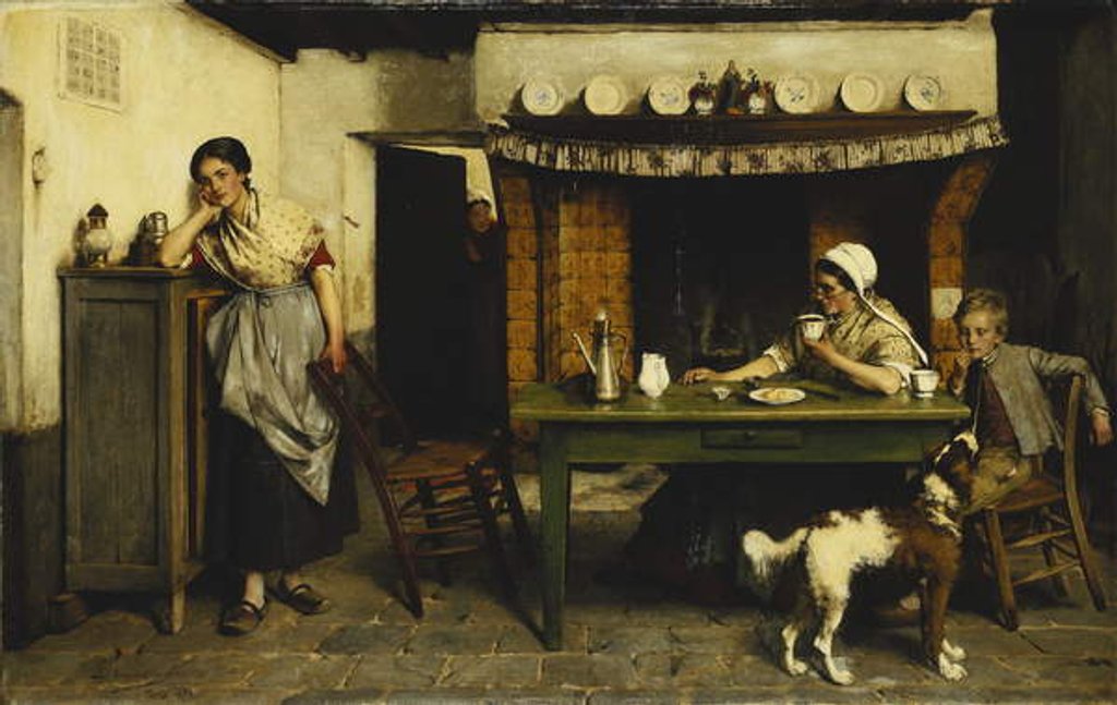 Detail of Love's Distraction, 1880 by Evariste Carpentier