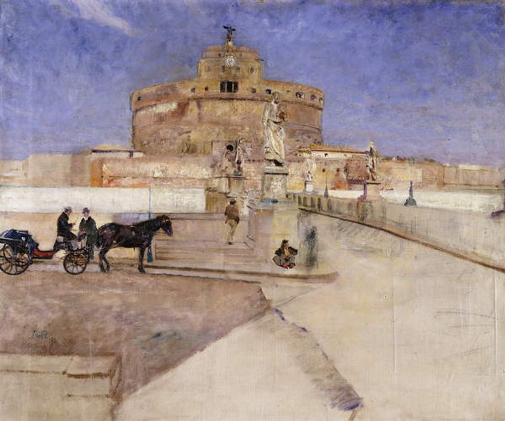 Detail of Castello Sant'Angelo, Rome, 1896 by Hjalmer Eilif Emanuel Peterssen