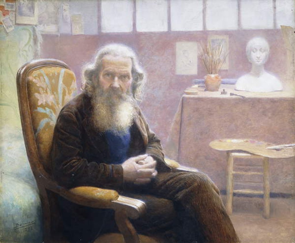 Detail of An Old Artist; Un Vieil Artiste, 1898 by Belmiro de Almeida