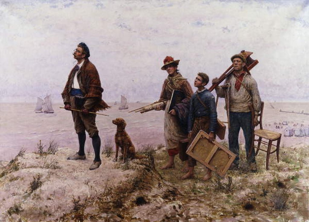 Detail of An Amateur Painter; Un Peintre Amateur by Jules Denneulin