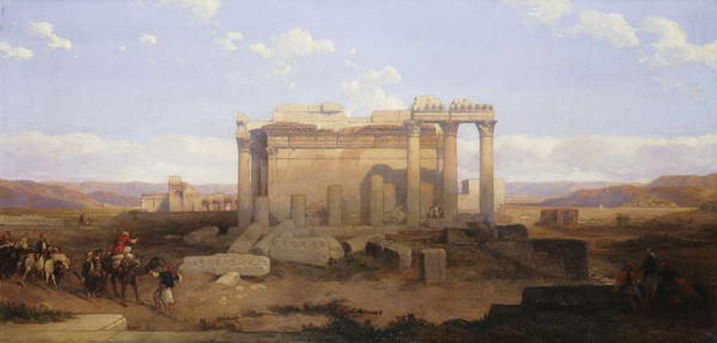 Detail of The Ruins of the Smaller Temple at Baalbeck by David Roberts
