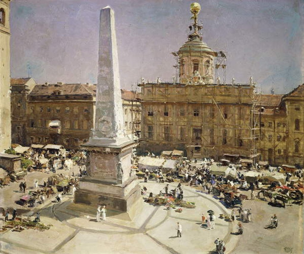 Detail of Piazza Santa Maria Maggiore, Rome by Erich Kips