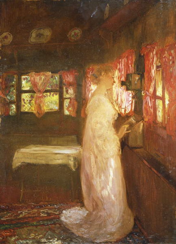 Detail of The Telephone Call by Gaston de Latouche