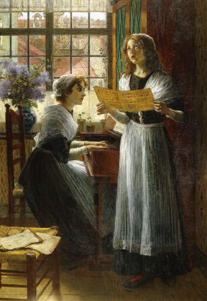 Detail of The Duet by Walther Firle