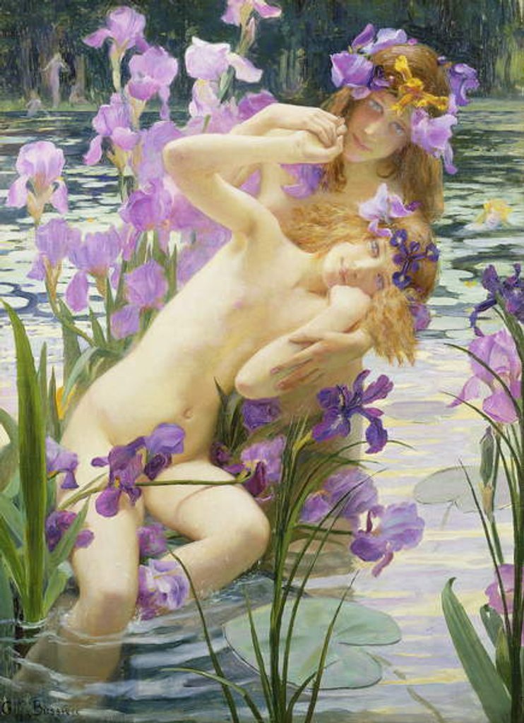 Detail of Bathing Nymphs, 1897 by Gaston Bussiere