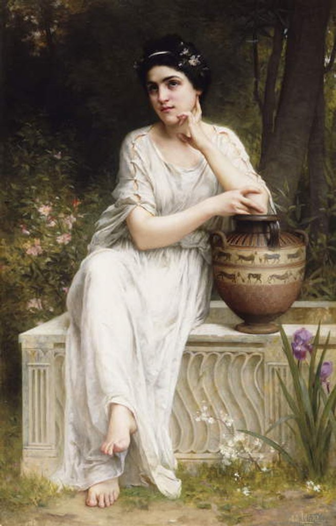 Detail of A Grecian Beauty, 1901 by Charles Amable Lenoir