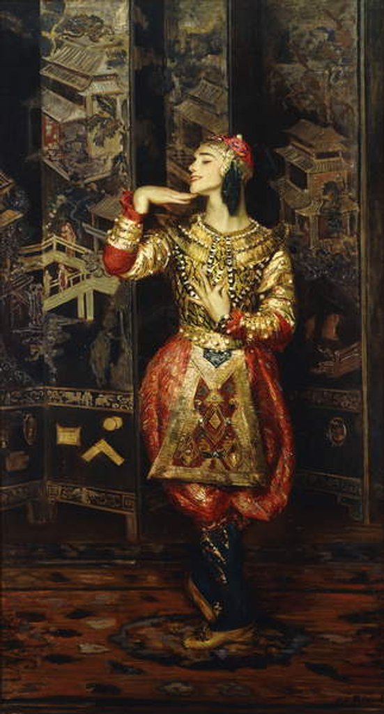 Detail of Vaslav Nijinsky in Danse Orientale, 1910 by Jacques-Emile Blanche