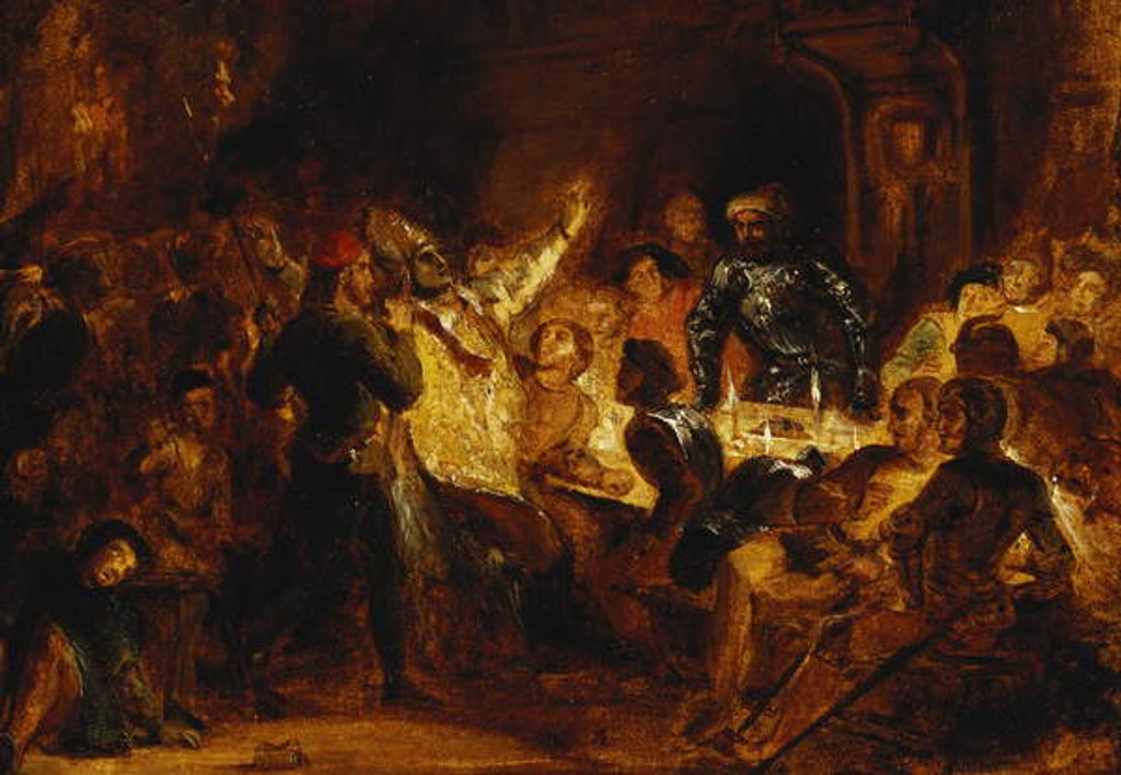 Detail of The Murder of the Bishop of Liege by Ferdinand Victor Eugene Delacroix