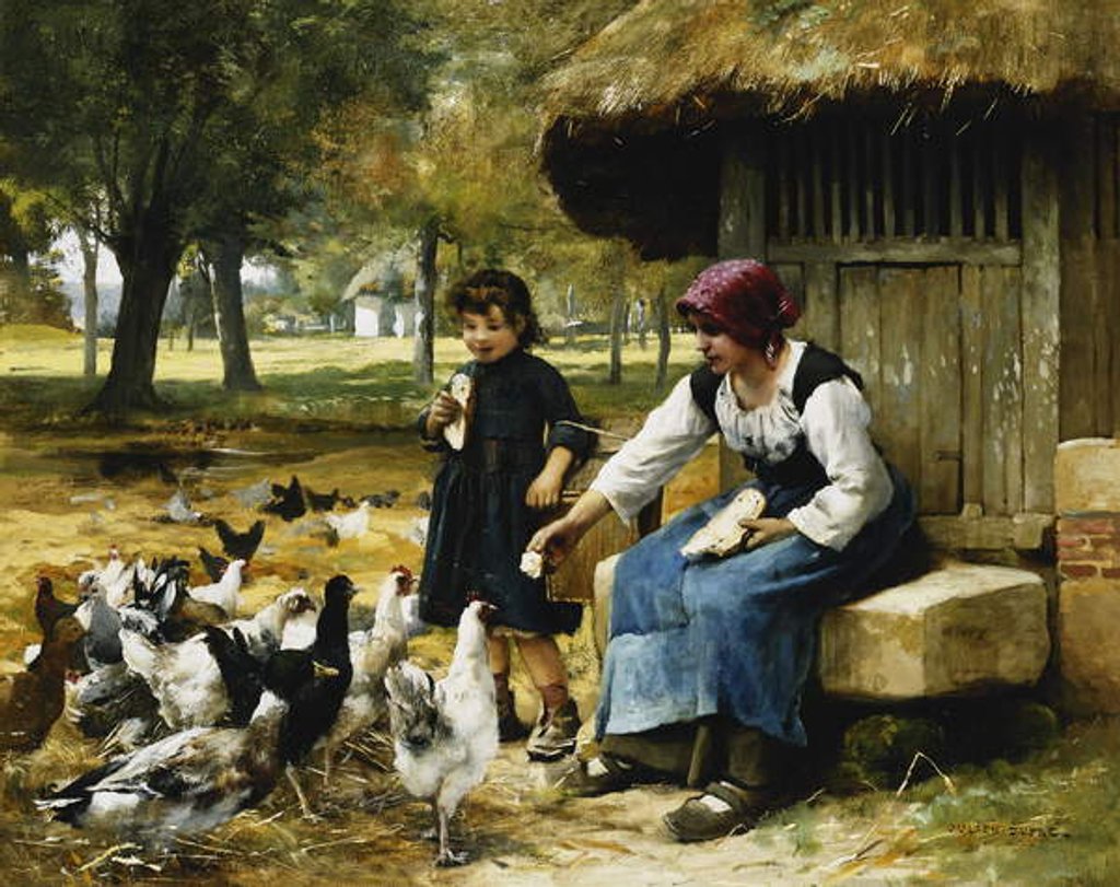 Detail of Feeding Time by Julien Dupre