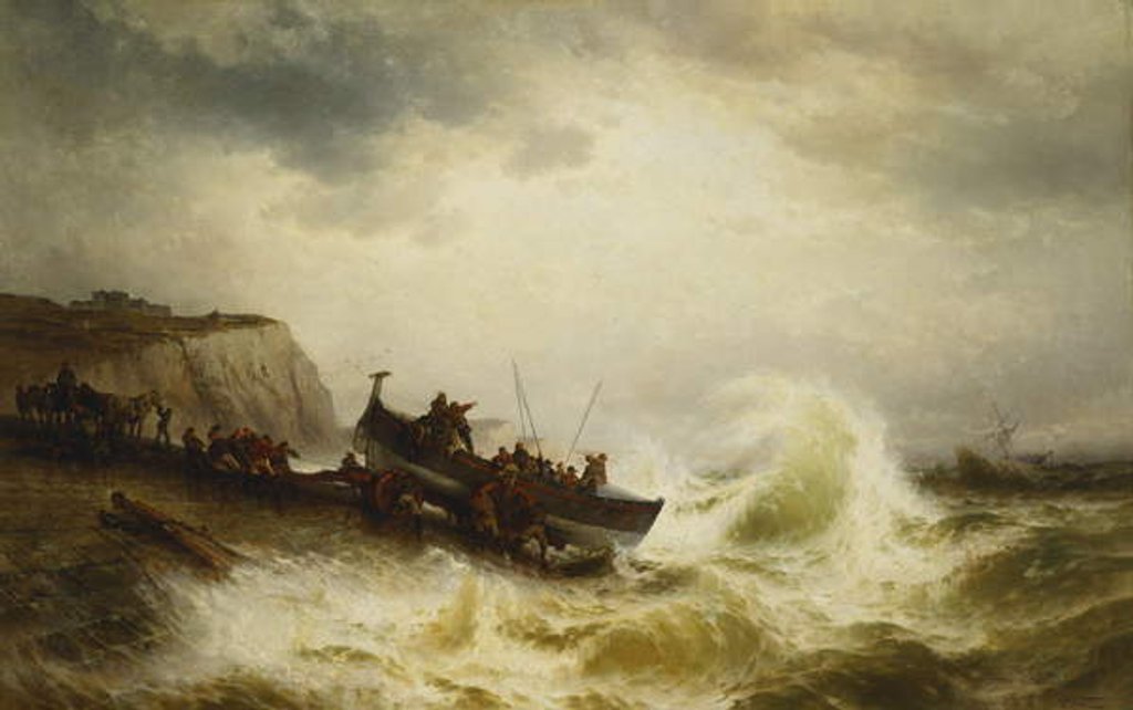 Detail of The Dover Lifeboat, by Theodore Weber