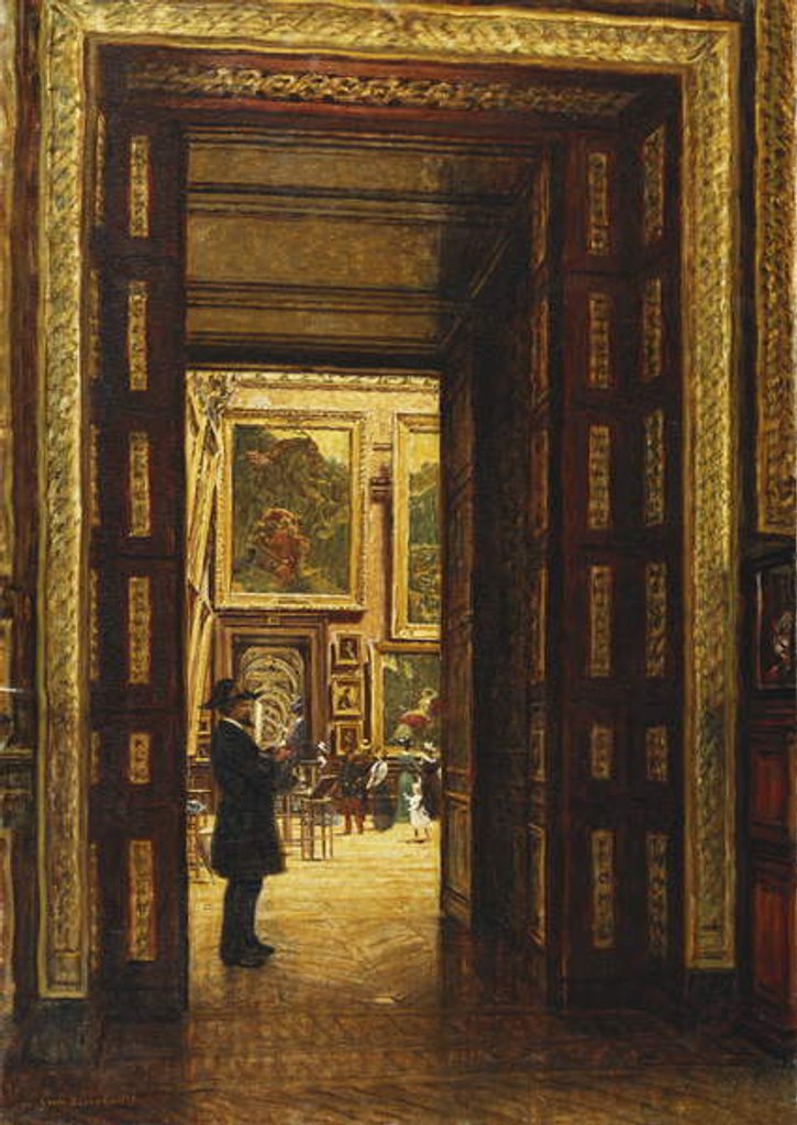 Detail of At the Salon, 1909 by Louis Beraud