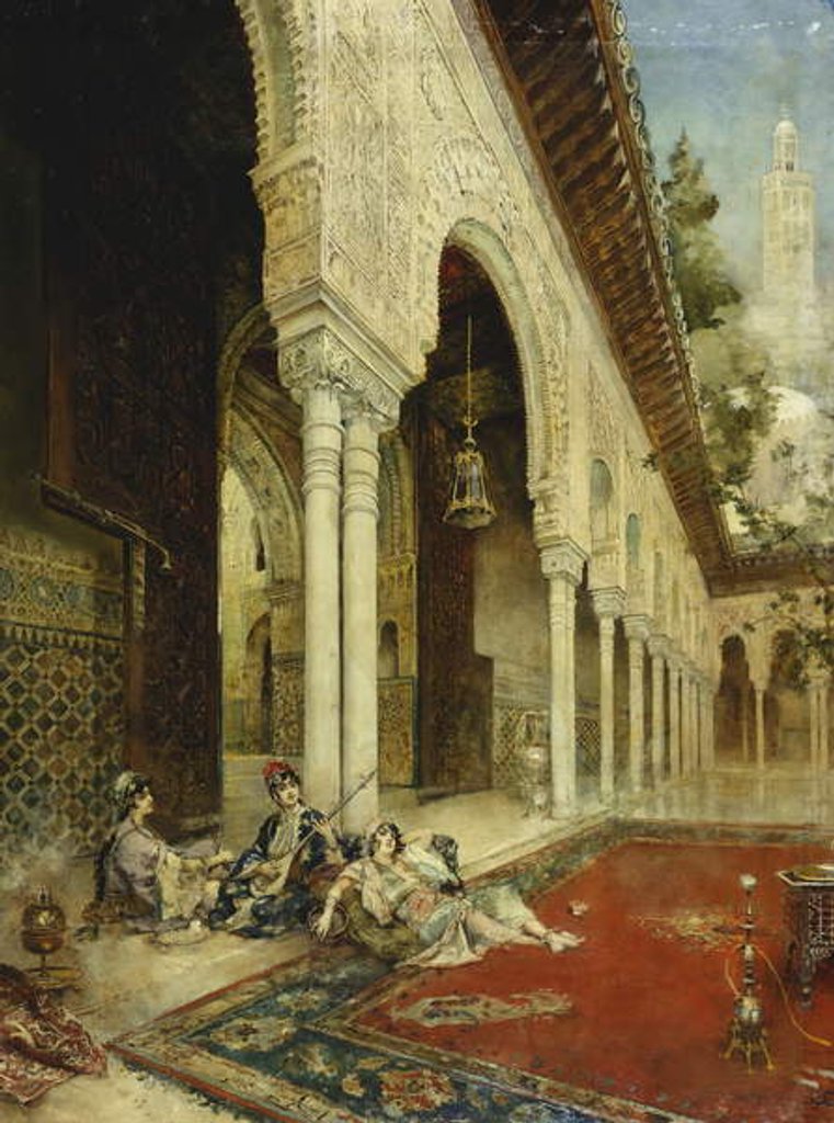 Detail of Ladies of the Harem by Leon Francois Comerre