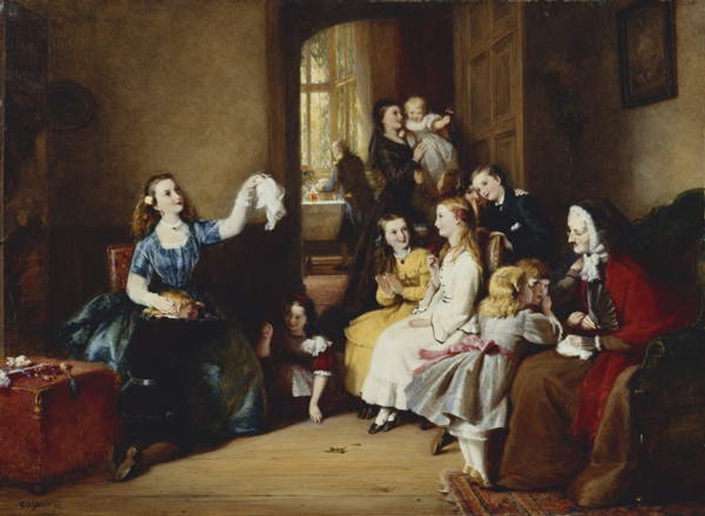 Detail of Forfeits, 1872 by George Bernard O'Neill