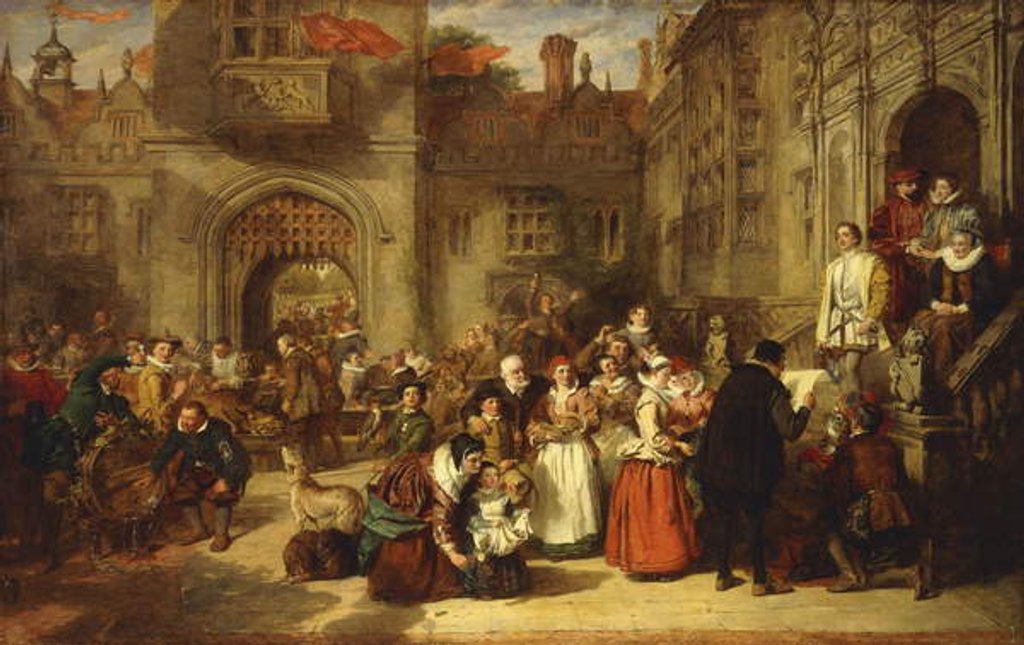 Detail of Coming of Age in the Olden Time, 1849 by William Powell Frith