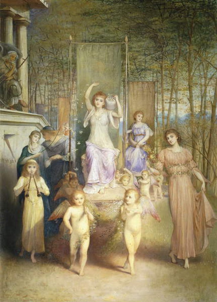 Detail of The March of the Seasons by Charles Edward Halle