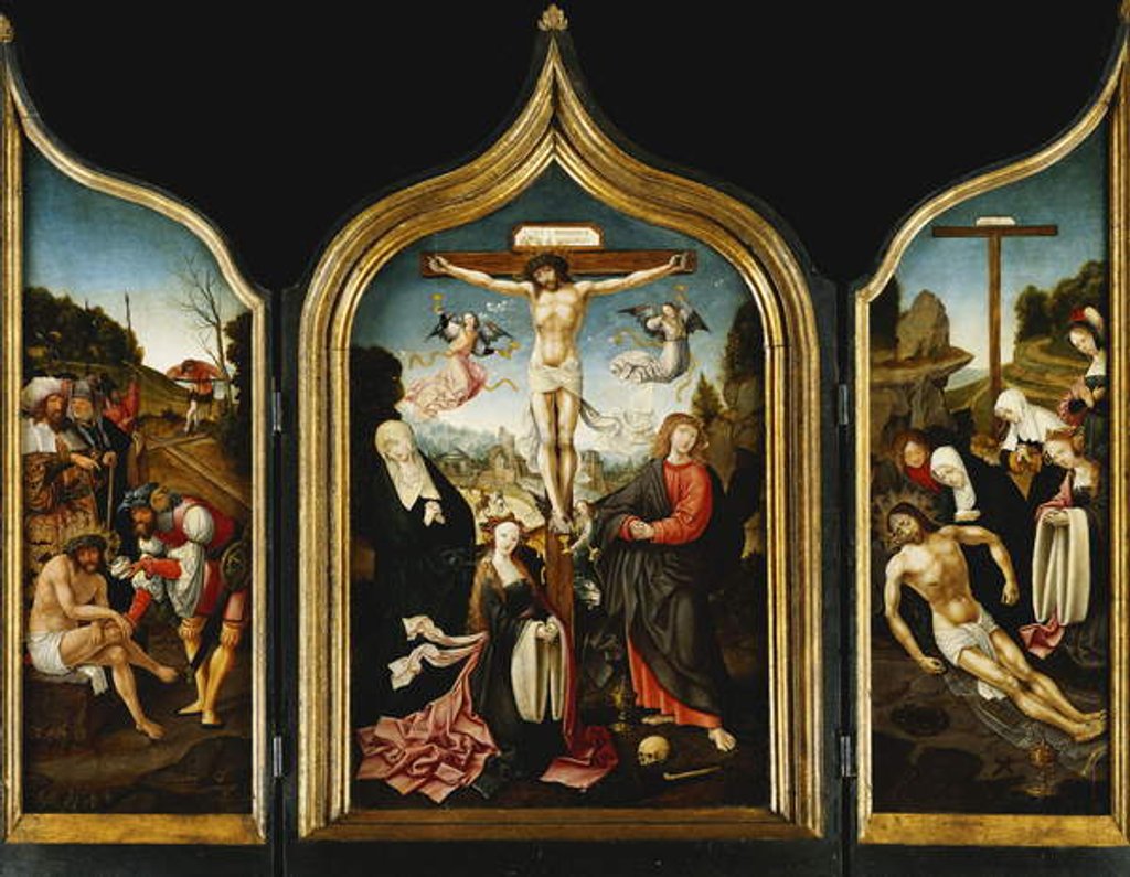 Detail of A Triptych by Jacob Cornelisz van Oostsanen