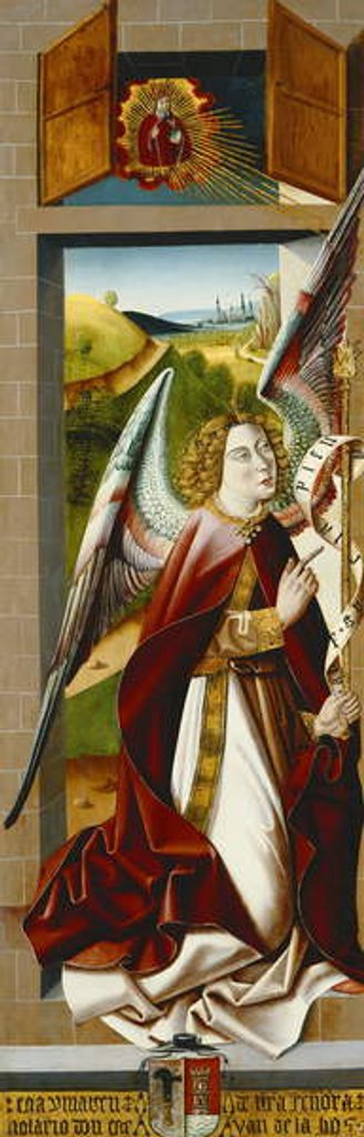 Detail of The Assumption of the Magdalen; and The Annunciation by Master of Santa Maria de la Hoz