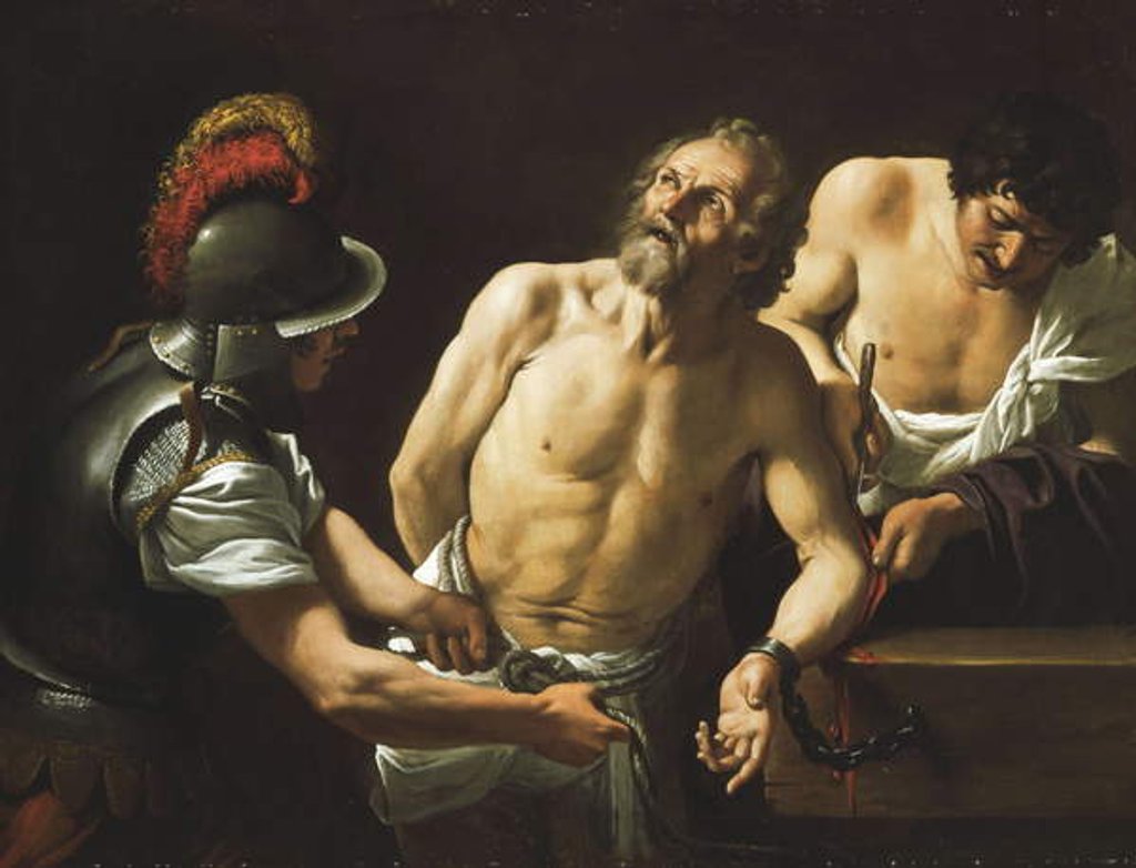 Detail of The Martyrdom of Saint Bartholomew by Sisto Badalocchio