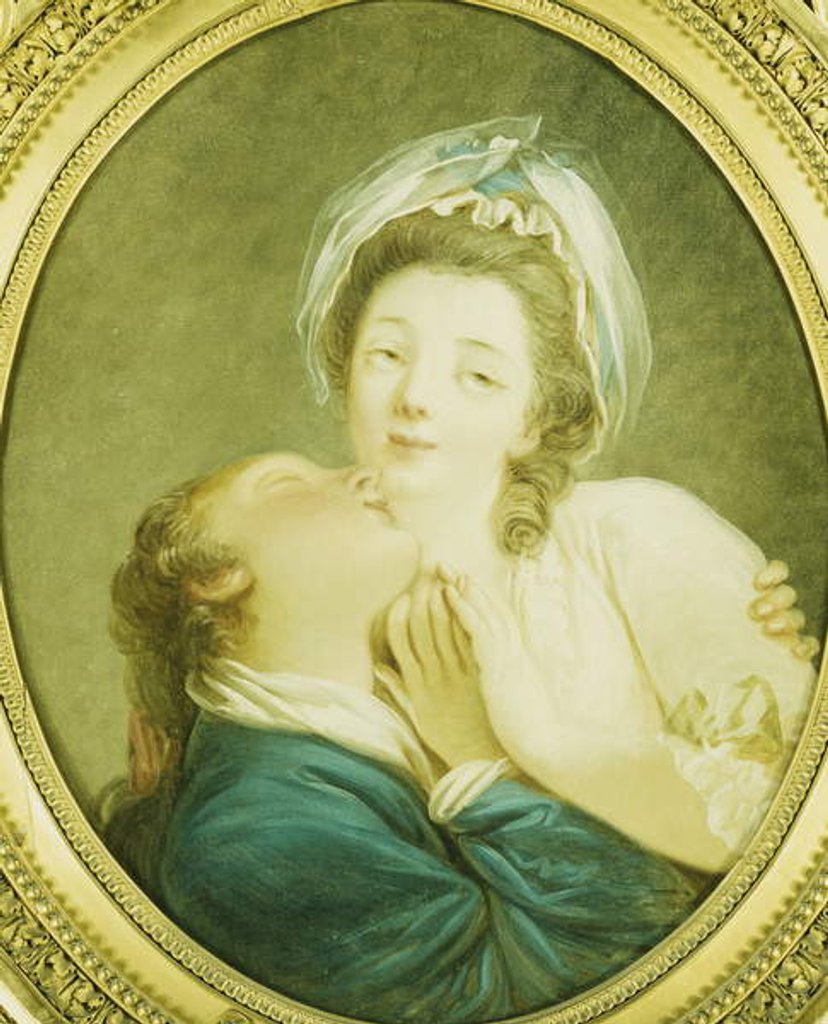 Detail of Young Lovers by Jean-Honore Fragonard