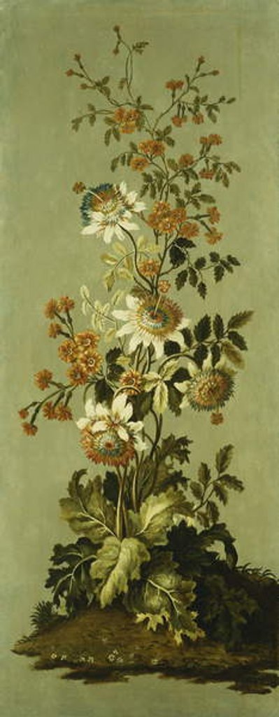 Detail of Decorative Panels with Flowers by Jean Baptiste Pillement