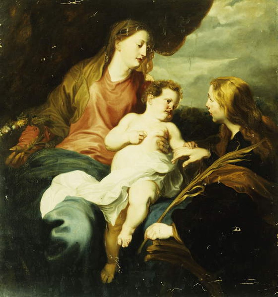 Detail of The Holy Family by Anthony van Dyck