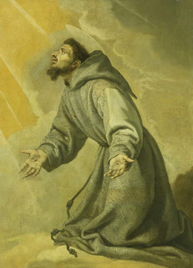 Detail of Saint Francis Receiving the Stigmata by Vicente Carducho