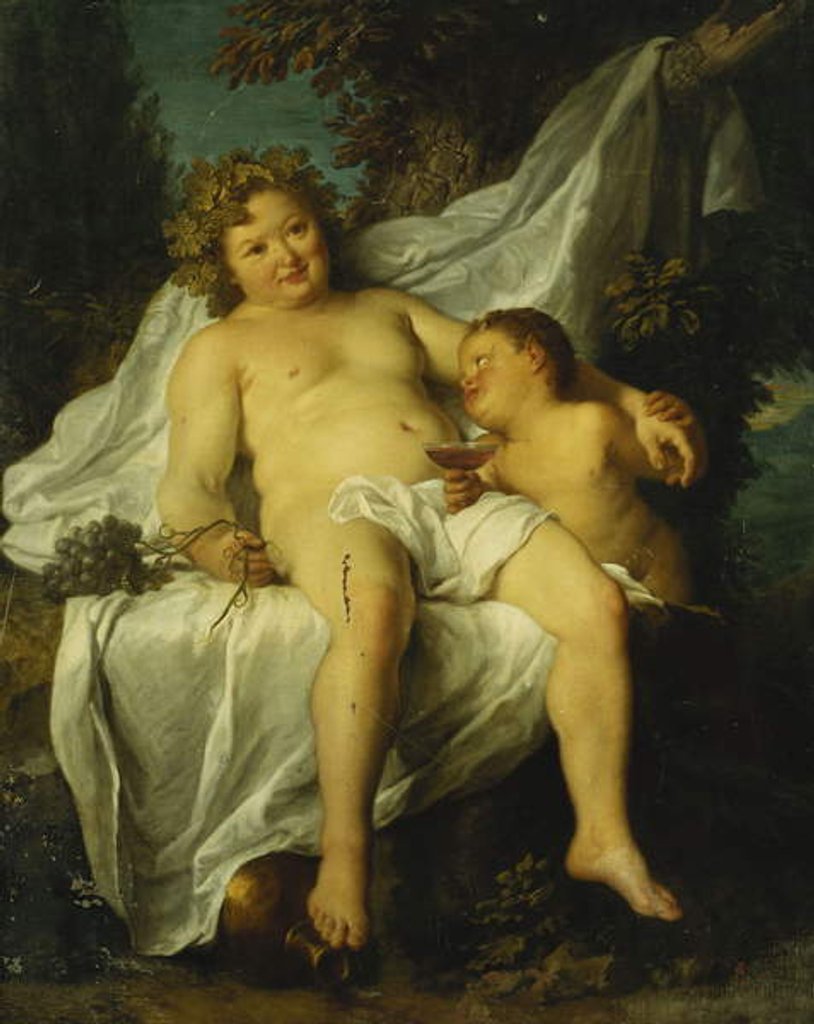 Detail of The Drunken Silenus by Antoine Coypel