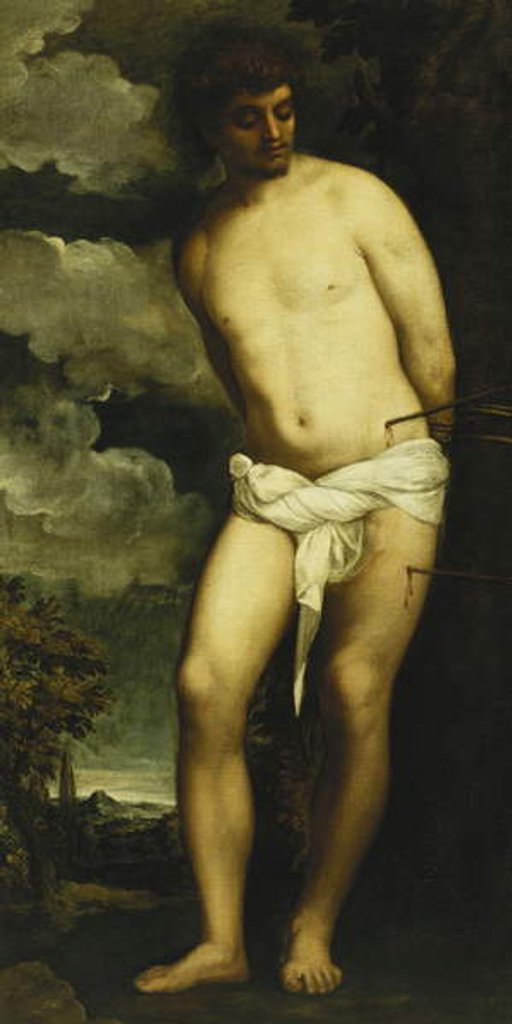 Detail of Saint Sebastian by Titian