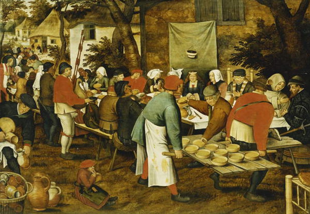 Detail of A Peasant Wedding Feast, 1630 by Pieter the Younger Brueghel
