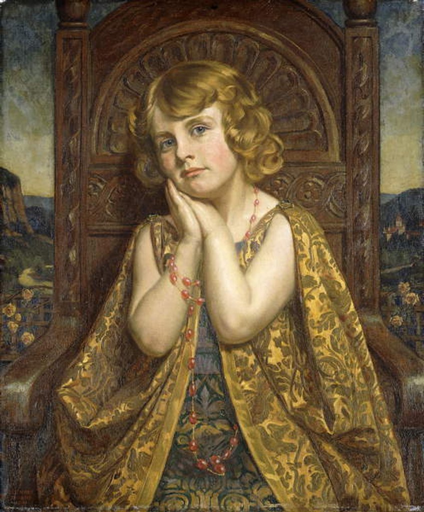 Detail of The Lonely Princess, 1921 by Bernard Munns