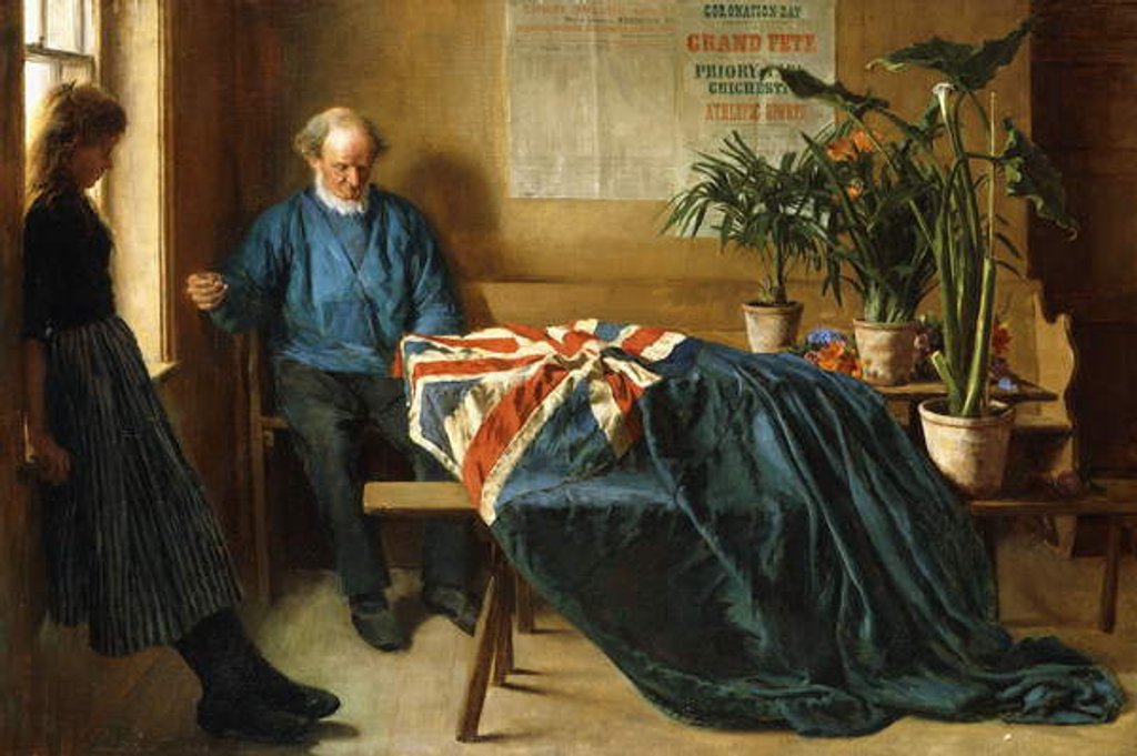 Detail of Preparation for Coronation Day, Chichester, c.1902 by William Rainey