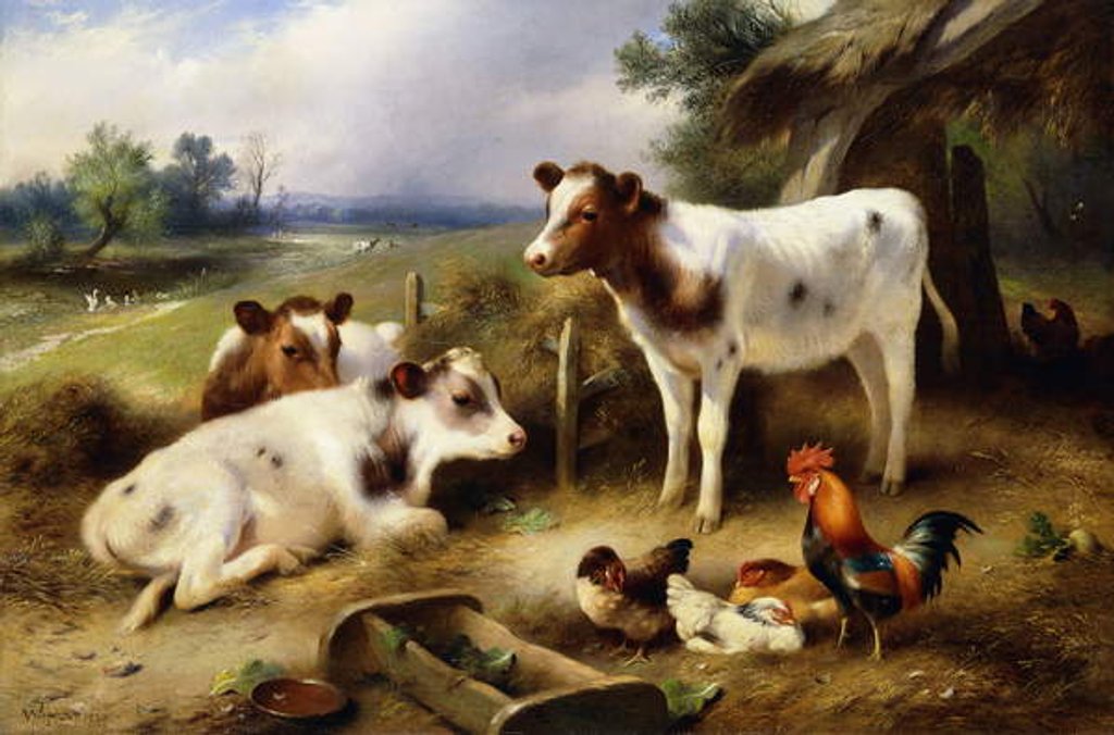 Detail of Farmyard Friends, 1923 by Walter Hunt