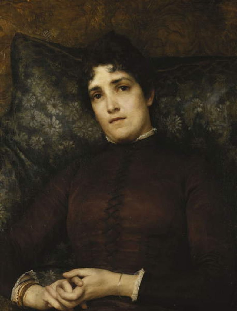 Detail of Portrait of Mrs. Frank D. Millet, 1886 by Lawrence Alma-Tadema