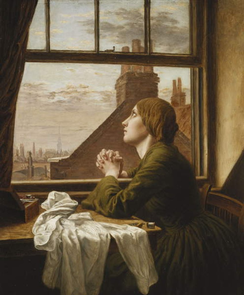 Detail of The Song of the Shirt, 1854 by Anna E. Blunden