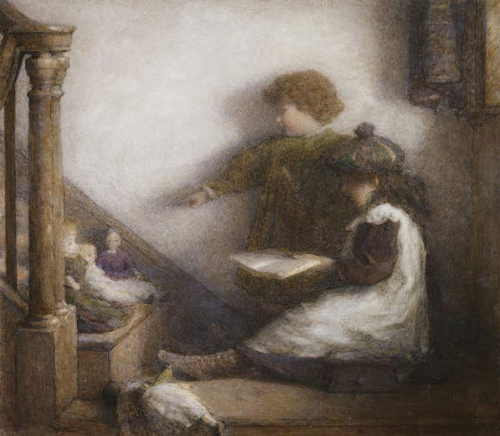 Detail of The Young School Mistress and Her Assistant by Harry E. Jones