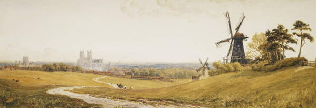 Detail of Beverley Minster by Robert Thorne Waite