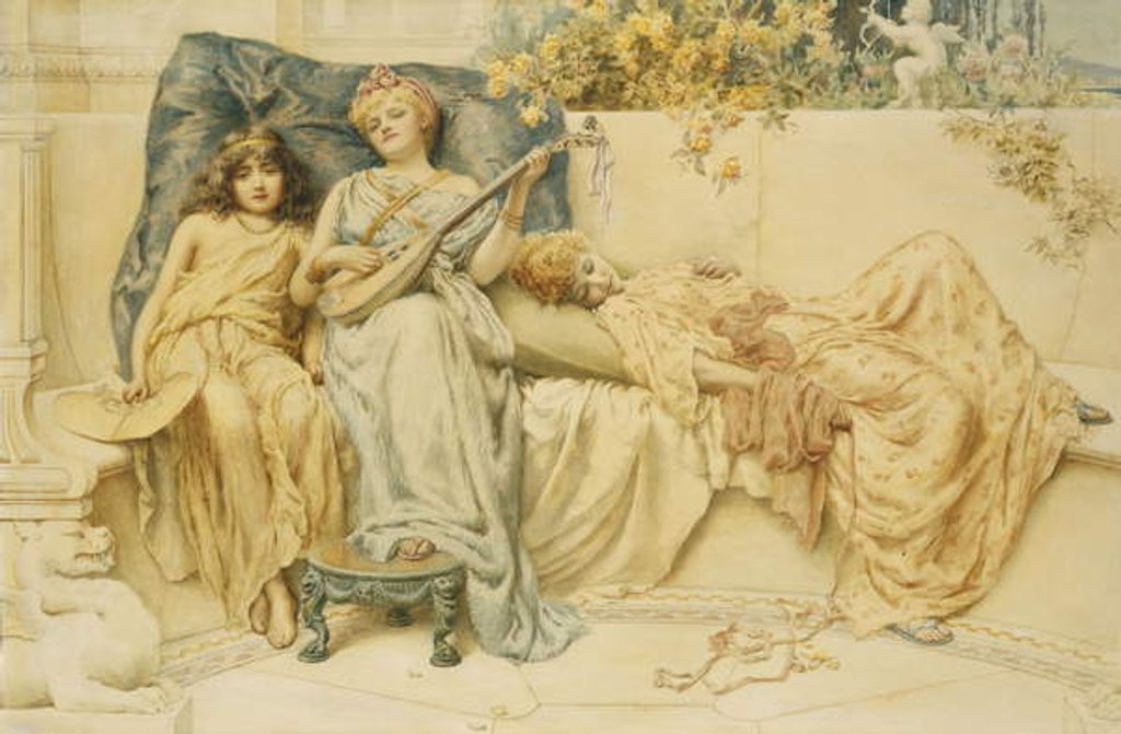 Detail of A Lullaby, 1894 by N. Prescott-Davies