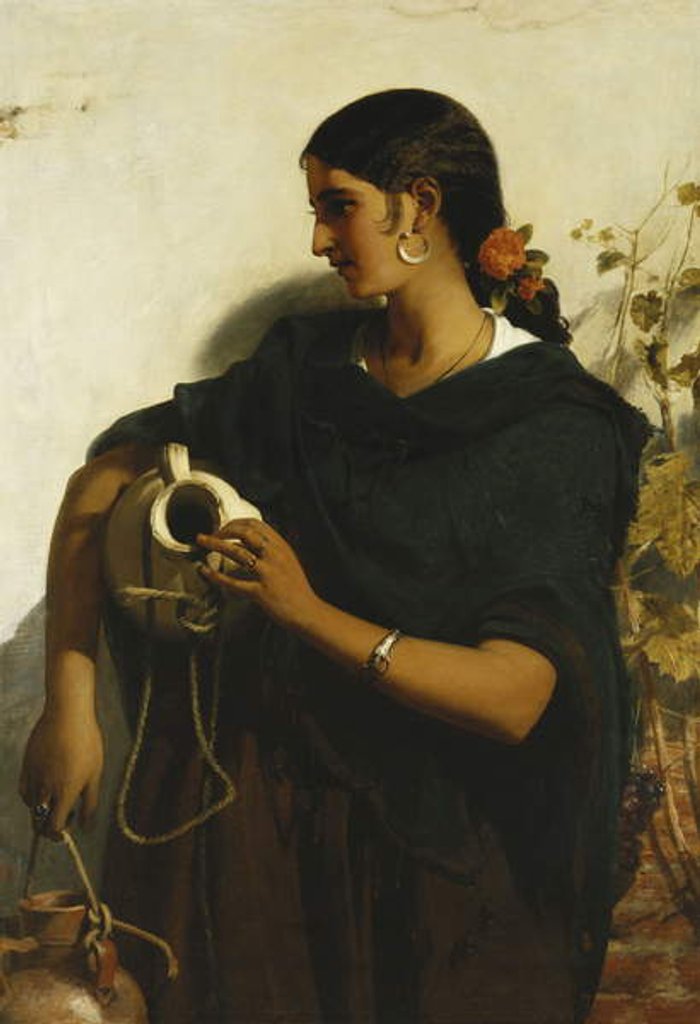 Detail of A Gypsy Water-Carrier of Seville, 1855 by John Phillip