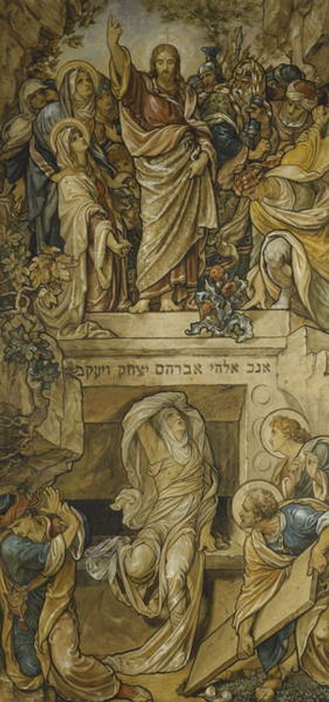 Detail of The Raising of Lazarus by Frederic James Shields