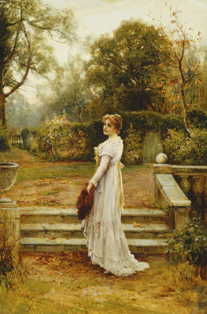 Detail of A Stroll in the Garden by Ernest Walbourn