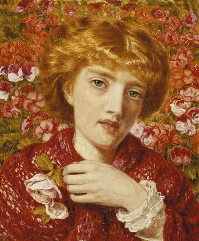 Detail of The Gardener's Daughter by John Ingle Lee