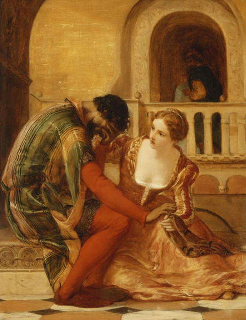 Detail of Othello's First Suspicion by James Clarke Hook