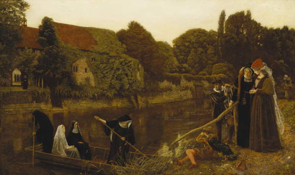 Detail of The Convent Boat, 1874 by Arthur Hughes