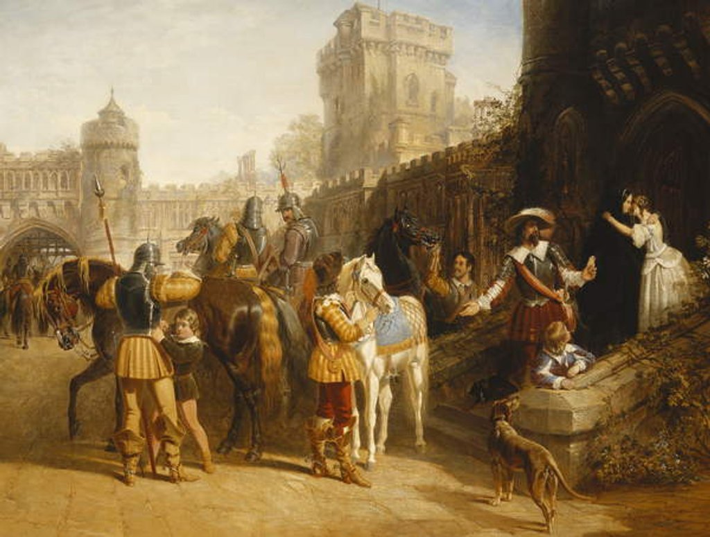 Detail of The Countess of Derby's Departure from Martindale Castle, 1842 by John Frederick Herring Snr