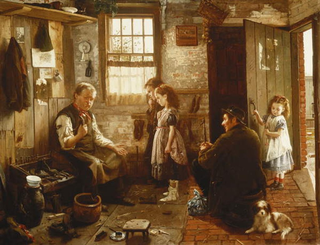 Detail of Anxious Moments, 1871 by Alexander M. Rossi