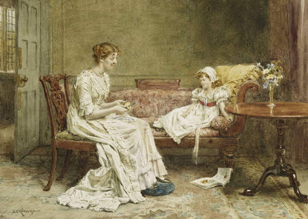 Detail of Malade Imaginaire by George Goodwin Kilburne