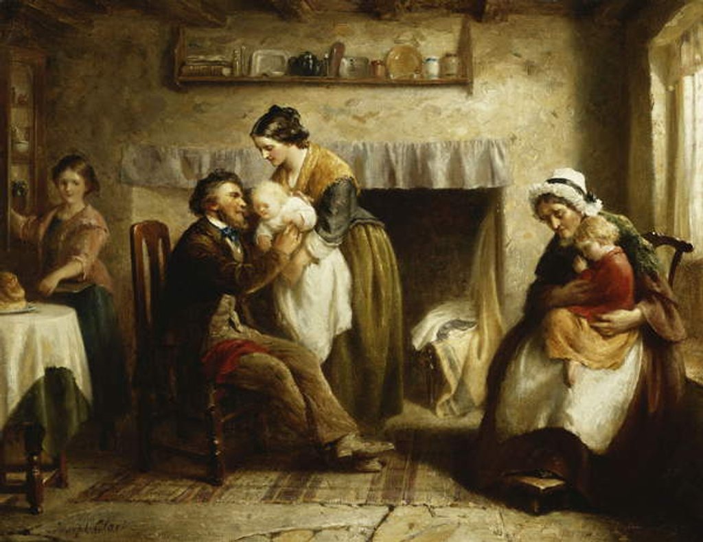 Detail of A Visit from Grandparents by Joseph Clark