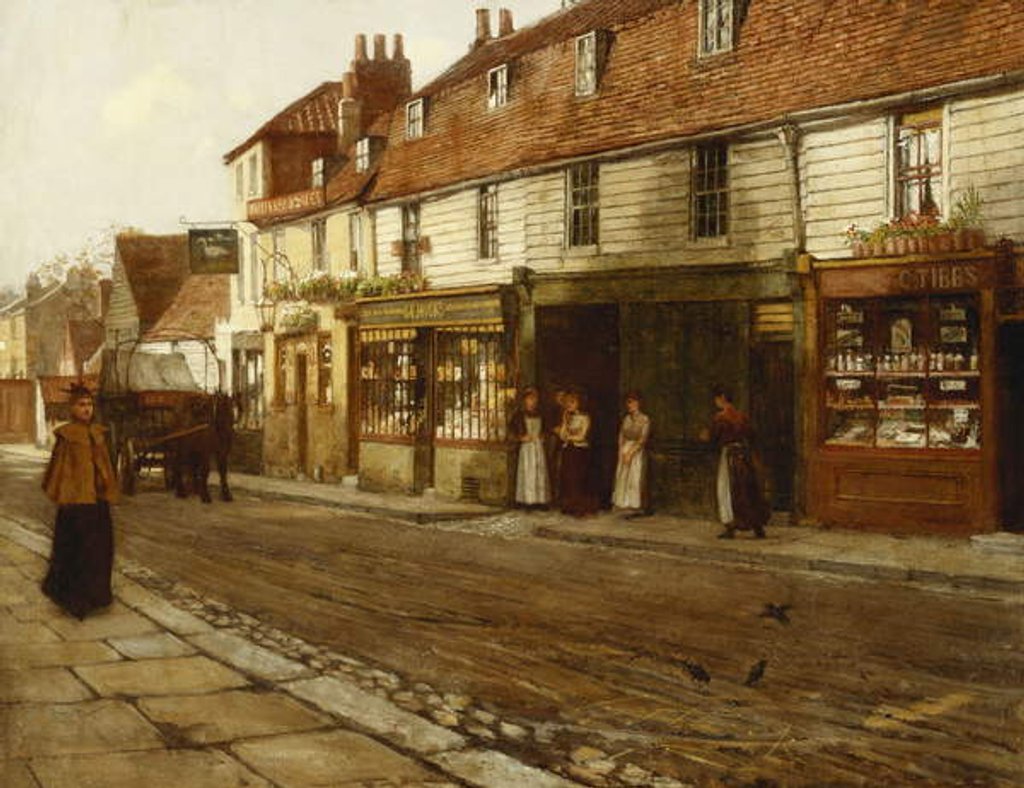 Detail of Eltham High Street- 1892 by George Elgar Hicks