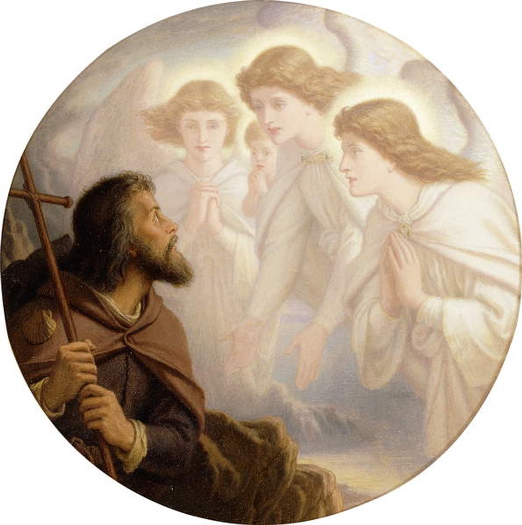 Detail of Lead, Kindly Light, amid the Encircling Gloom, lead thou me on!...and with the Morn those Angel Faces Smile, which I Have Loved Long Since, and Lost Awhile, 1894 by Joseph Noel Paton